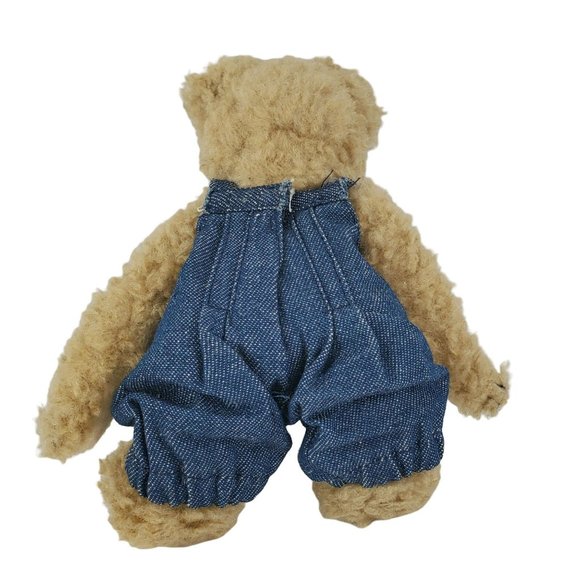 Boyds Archive Collection Huck 6" Jointed Bear in Denim Overalls Bearwear Teddy - Picture 4 of 7